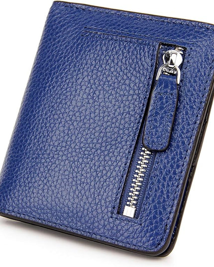 AINIMOER Small Leather Wallet for Women, Ladies Credit Card Holder RFID Blocking Women's Mini Bifold Pocket Purse