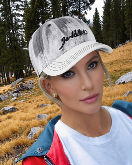 Trendy Unisex Graffiti Baseball Cap, Adjustable Cotton Baseball Cap for Men & Women, Athletic Streetwear Hat