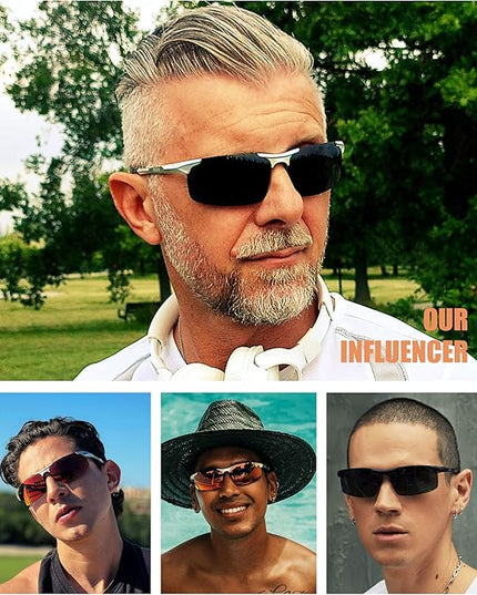 DUCO Mens Sports Polarized Sunglasses UV Protection Sunglasses for Men 8177s