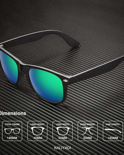 KALIYADI Polarized Sunglasses for Men and Women Matte Finish Sun glasses Color Mirror Lens UV Blocking (3 Pack)