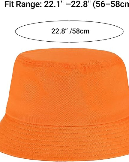 Umeepar Unisex Cotton Packable Bucket Hat Sun Hat Plain Colors for Men Women