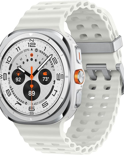 Samsung Galaxy Watch Ultra (2025) 47mm LTE Smartwatch, Titanium Casing, Advanced Sleep Coaching, Running Coach, Energy Score, Heart Rate Tracking, GPS, Titanium White [US Version, 2 Yr Warranty]