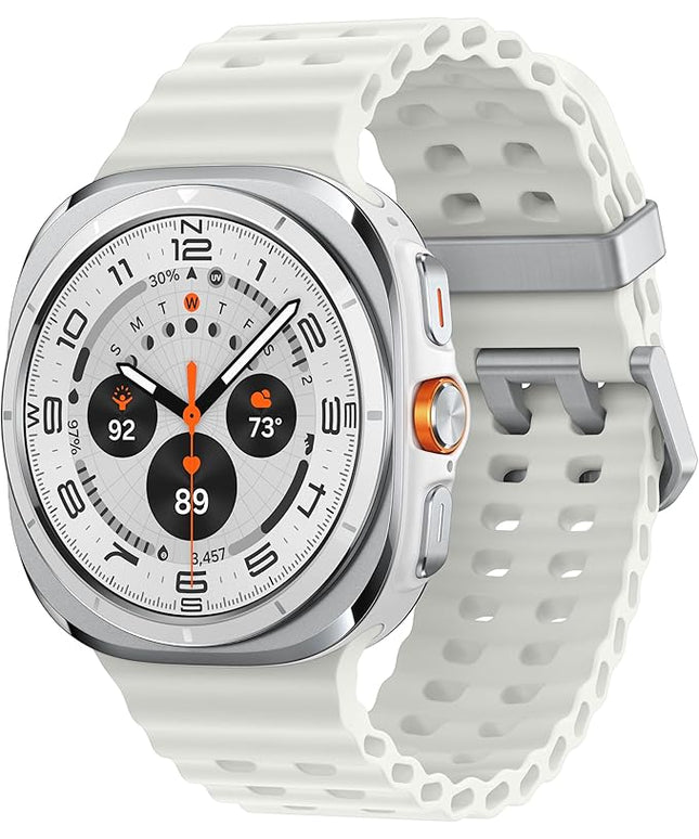 Samsung Galaxy Watch Ultra (2025) 47mm LTE Smartwatch, Titanium Casing, Advanced Sleep Coaching, Running Coach, Energy Score, Heart Rate Tracking, GPS, Titanium White [US Version, 2 Yr Warranty]
