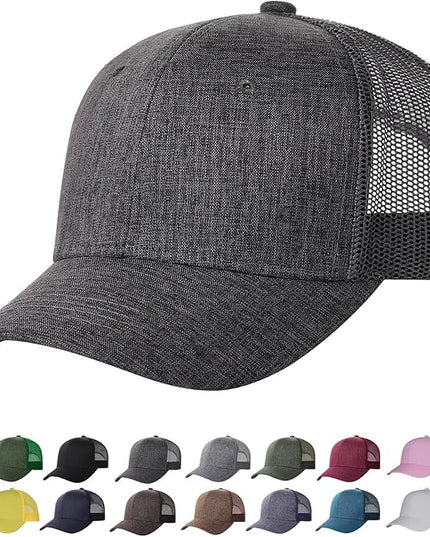 TSSGBL M, L, XL, XXL Snapback Trucker Hats Baseball Caps Adjustable Blank Mesh Back Ball Caps for Men Women