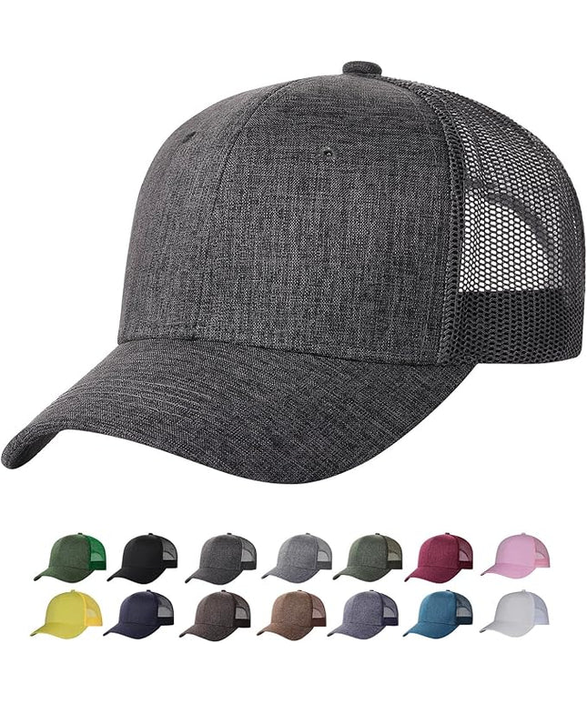 TSSGBL M, L, XL, XXL Snapback Trucker Hats Baseball Caps Adjustable Blank Mesh Back Ball Caps for Men Women