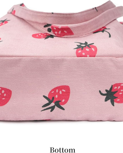 Corduroy Tote Bag Cute Tote Bags for Women Shoulder Bag with Inner Pocket for Work Beach Travel and Shopping Grocery