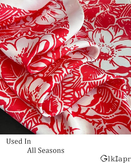 Satin Bandana Headscarf for Women Silky Hair Scarves for Fashion Lightweight