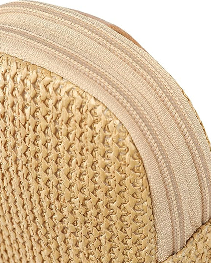 INICAT Faux Straw Crossbody Bags Beach Gifts Valentines Day Her Cruise Ship Essentials Women Summer Small Sling Purses