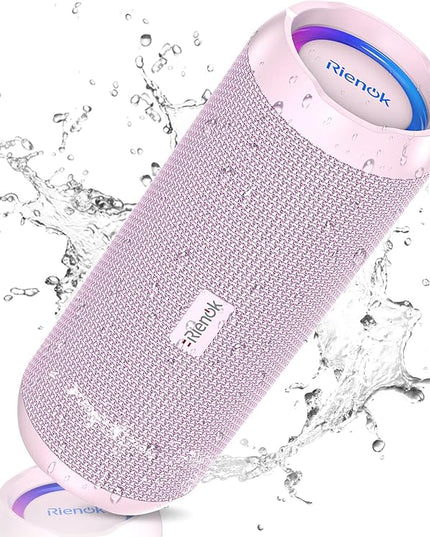 RIENOK Portable Bluetooth Speaker 30W Dual Pairing True Wireless Stereo HD Sound IPX7 Waterproof Outdoor Sport Shower Wireless Speaker Bluetooth 5.3 for Home Party