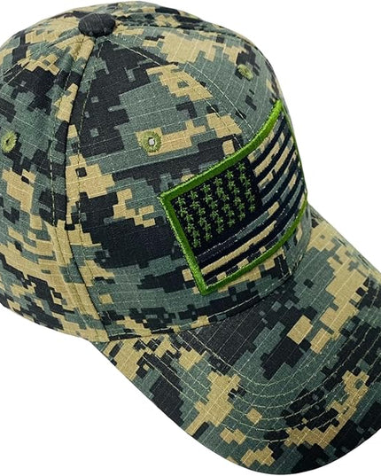 Roytrense Embroidered American Flag Unisex Baseball Cap (100% Cotton)