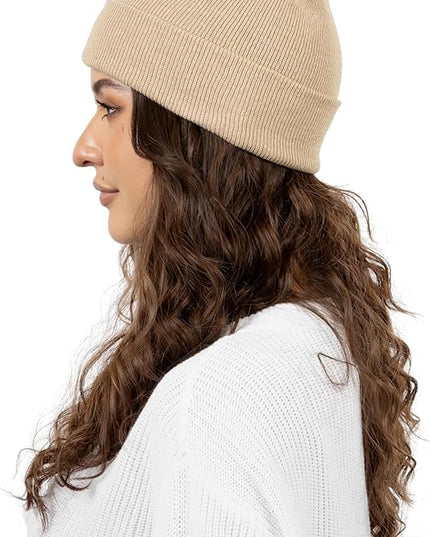 12 Pack Winter Beanie Hats for Men Women, Warm Cozy Knitted Cuffed Skull Cap, Wholesale