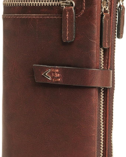 Lavalen Leather Purses for Women - Elegant Ladies Purse - RFID Wallet for Women - Leather Handcrafted Ladies Wallet - Small & Colourful with Coin Pocket & Cards - For daily Use - Box for Gift.