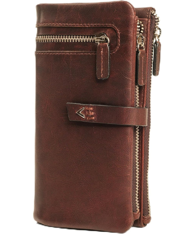 Lavalen Leather Purses for Women - Elegant Ladies Purse - RFID Wallet for Women - Leather Handcrafted Ladies Wallet - Small & Colourful with Coin Pocket & Cards - For daily Use - Box for Gift.
