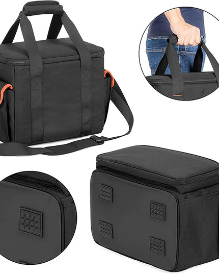 Trunab Carrying Case Compatible with ECOFLOW River/River 2/River Pro, Storage Bag with Waterproof Bottom and Front Pockets for Charging Cable and Accessories