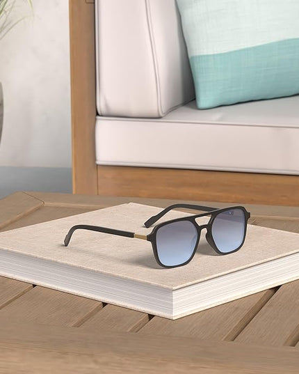 SOJOS Retro Aviator Sunglasses for Women Men,Trendy Rectangle Womens Mens Shades Sun Glasses SJ2202