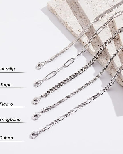 Gold Bracelets Set for Women Stack, Dainty Thick Bracelets Stack for Women Trendy, Simple Thin Gold Plated Cuff Stackable Bracelets With Beaded Cuban Paperclip Snake Rope Bangle Hand Chain Jewelry Gifts for Women Non Tainish