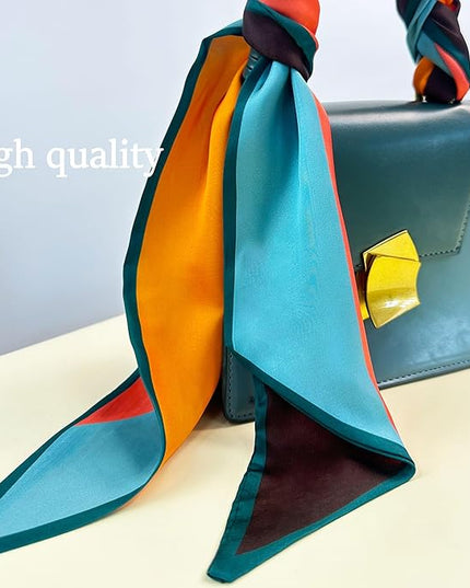Purse Scarf For Handbags Head Scarves For Women's Hair Bags Scarfs Long Skinny Scarves Fashion Silky