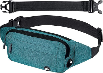 WATERFLY Fanny Pack Waist Bag: Small Hip Pouch Bum Bag Fannie Pack Phanny Fannypack Waistpack Bumbag Beltbag Sport Slim Fashionable for Jogging Hiking Hiker Woman Man