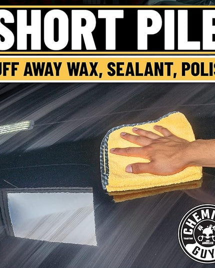 Chemical Guys Professional Grade Premium Microfiber Towels for Cars, Gold, 16" x 16", Ultra-Soft and Scratch-Free Car Detailing Cloths for Trucks, Motorcycles, and More - 3 Pack