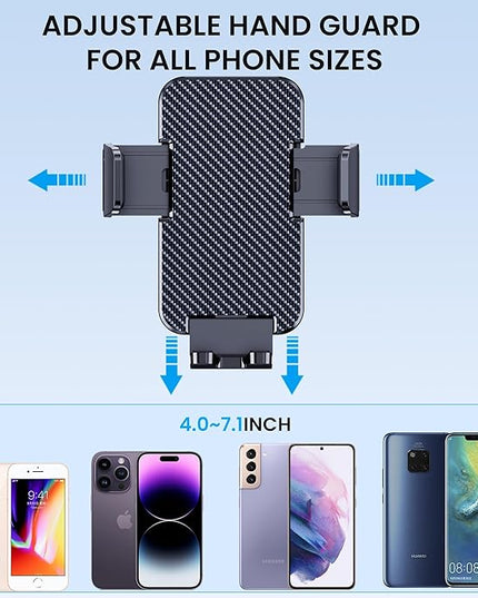 Phone Holders for Your Car [Military Grade Suction Ultra Strong Base] Cell Phone Car Holder 3 in 1 Dashboard/Windshield/Air Vent Hands-Free for iPhone Android