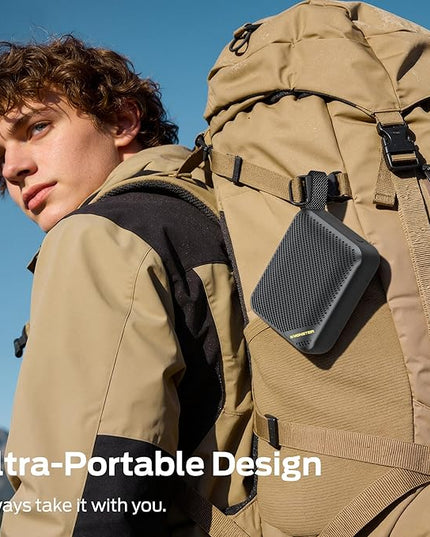 Monster S360 Portable Bluetooth Speaker, IPX7 Waterproof, Bluetooth 6.0, 20H Playtime, Powerful Stereo Sound, Support TF Card, Clear Hands-Free Calling Speaker for Home, Outdoors and Travel