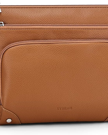 Anti-Theft Crossbody Purse for Women, Crossbody Shoulder Bag with Built-in Wallet & RFID Blocking for Travel Workout