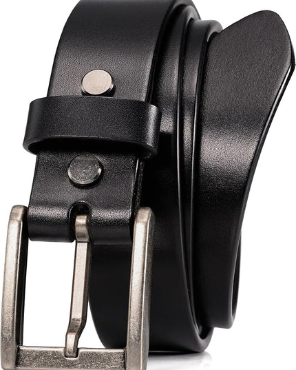 WOLFANT Thicken Full Grain Heavy Duty Belts for Men,100% Italian Real Solid Leather