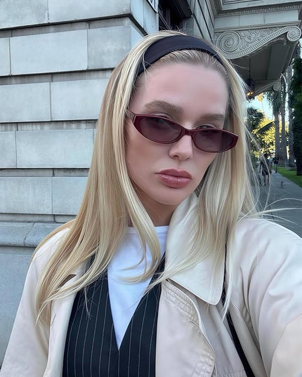 Retro Oval Sunglasses for Women 2026 90s Small Chic Cat Eye Sun Glasses Sunnies Lightweight Shades