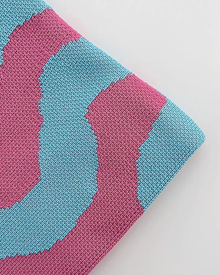 Women's Wrist Knot Tote Bag Small Crochet Wristlet Handbag Aesthetic Cute Knit Purse (Very Small Size)