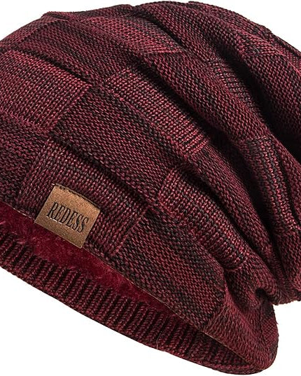 REDESS Beanie Hat for Men and Women Winter Warm Hats Knit Slouchy Thick Skull Cap