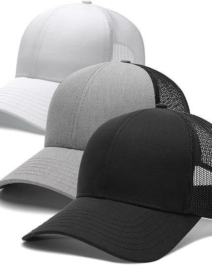 FURTALK Mens Trucker Hat Structured Mesh Baseball Cap Adjustable Classic Mens Hat
