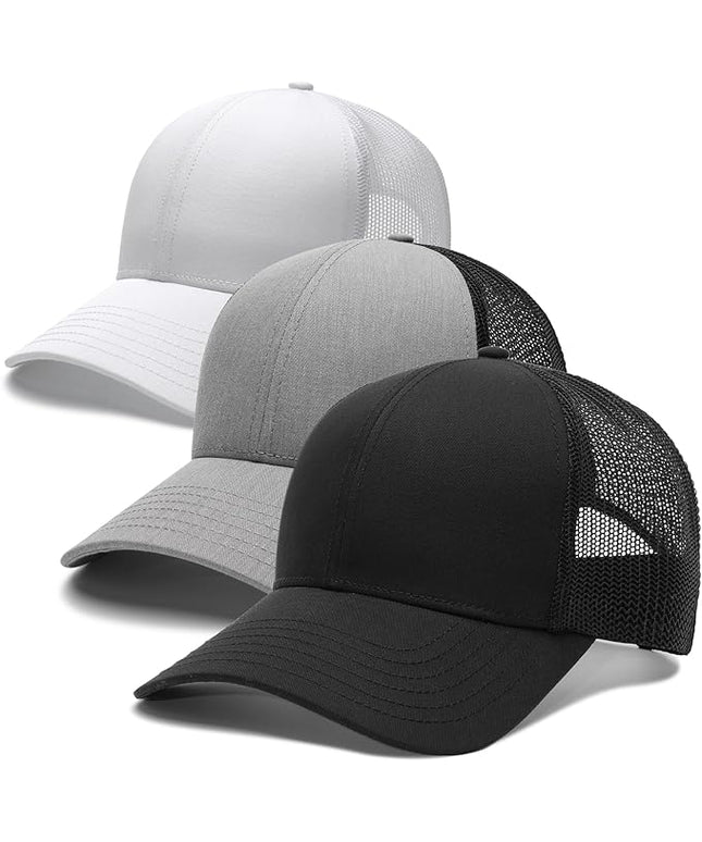 FURTALK Mens Trucker Hat Structured Mesh Baseball Cap Adjustable Classic Mens Hat