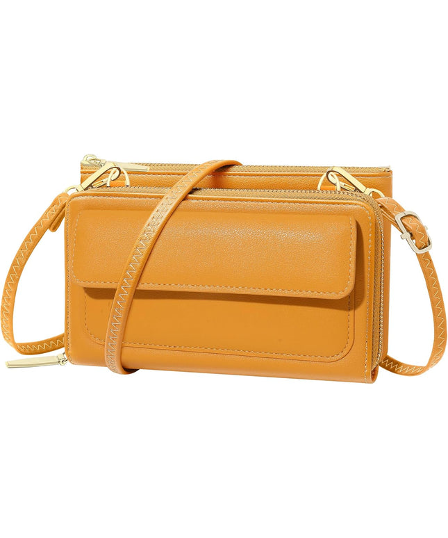 KUKOO Small Crossbody Bag Cell Phone Purse Wallet with Credit Card Slots for Women