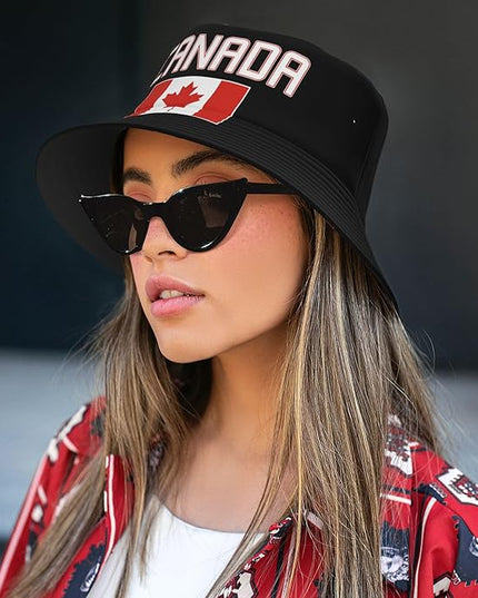 Funny Flag Bucket Hat for Men Women, Fisherman Hats Packable Fashion Sun Cap for Travel Outdoor Beach Boys Girls