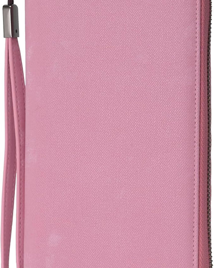 Bveyzi Women RFID Blocking Wallet Leather Zip Around Phone Clutch Large Capacity Ladies Travel Purse Wristlet | RFID Blocking, Zip Around, Large Capacity