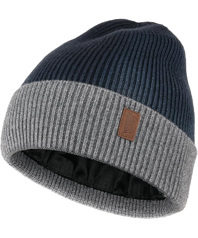 Wmcaps Winter Beanie for Men Women, Fleece Lined Beanie Soft Warm Knit Hat Ski Stocking Cuffed Cap