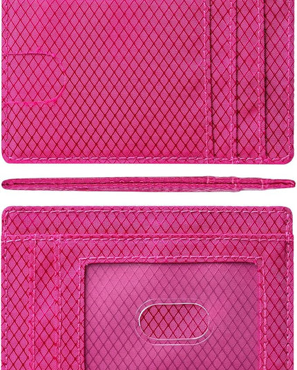 Artpaxy Slim Wallet for Men & Women, Minimalist Front Pocket Card Holder for Travel, RFID Blocking, Water Resistant Nylon Wallet for ID & Cash & Credit Card