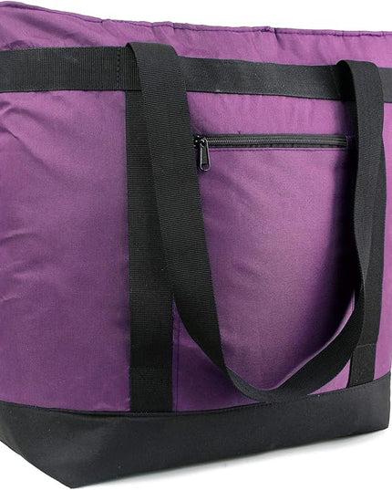 BeeGreen Cooler Bag Soft Leakproof Insulated Tote with Zipper for Beach Travel Grocery
