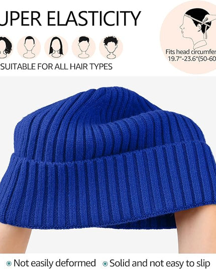 HiRui Knit Beanie for Men Women Kids, Winter Hats Warm Classic Daily Skull Caps