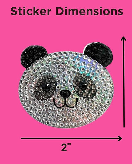 StickerBeans® Rhinestone Stickers – 1st Edition Collection 12-Pack, 2” x 2” Unique Sparkly Cut-to-Shape for Collecting, Trading, Decorating Laptops, Phone Cases, Scrapbooks, for Kids & Teens