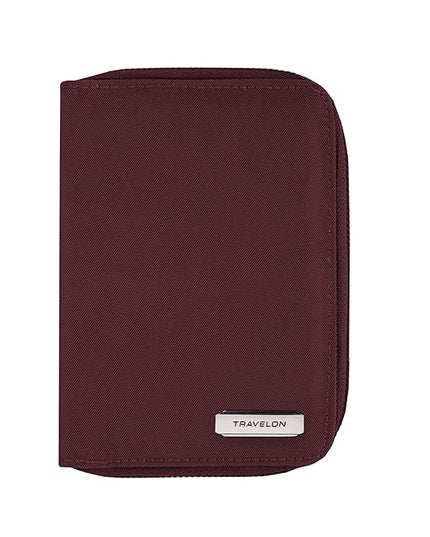 Travelon RFID Blocking Passport Zip Wallet