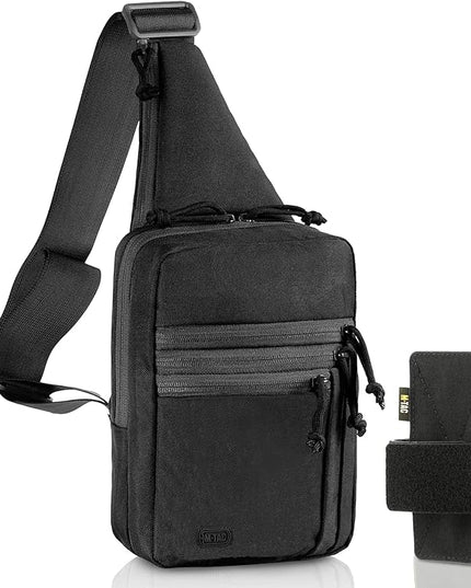 M-Tac CCW Sling Bag for Men & Women - EDC Shoulder Bag Tactical - Crossbody Concealed Carry Bag - Mens Chest Pack