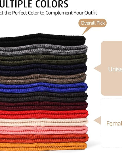 HiRui Knit Beanie Hats for Men Women Winter Hats Skull Caps Warm Classic Slouchy