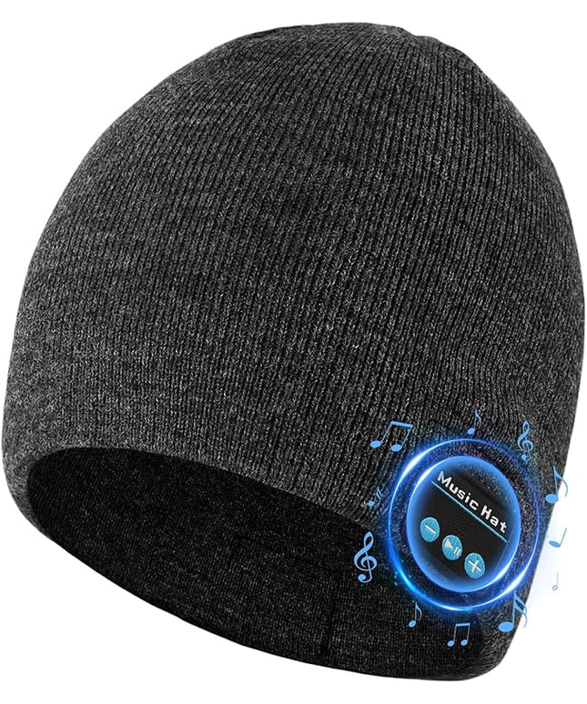 Bluetooth Beanie for Men Women, HD Stereo Sound Beanie with Headphones, Unique Tech Gifts for Men Husband Him Teen
