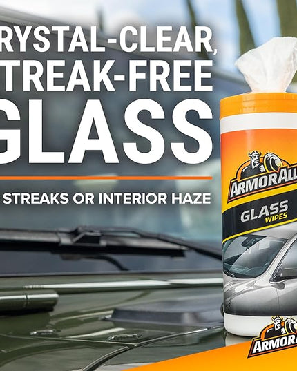 Armor All Car Wash and Car Cleaner Kit by Armor All, Includes Glass Wipes, Car Wash & Wax Concentrate, Protectant Spray and Tire Foam
