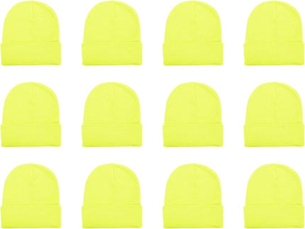 Gelante Unisex Beanie Cap Knitted Warm Solid Color and Multi-Color Multi-Packs