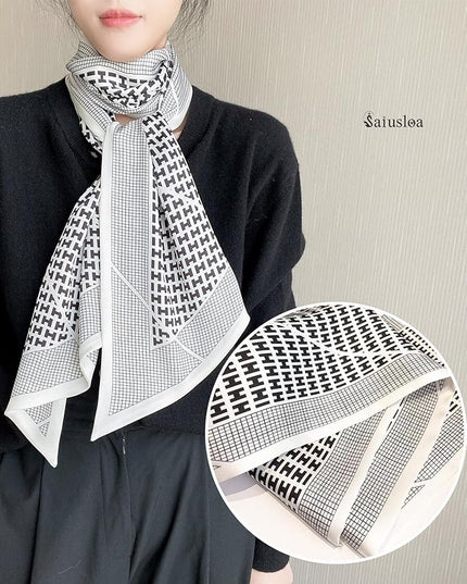 Purse Scarf For Handbags Head Scarves For Women's Hair Bags Scarfs Long Skinny Scarves Fashion Silky