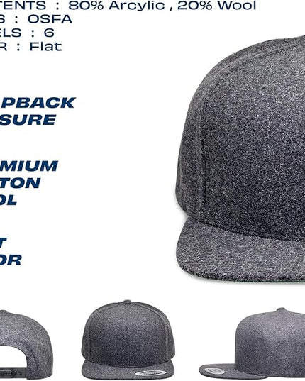 [2 Pack] Hybrid Stretch-Fitted Trucker Cap, Baseball Cap with Air Mesh