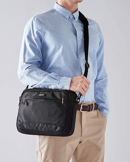 Amazon Basics Laptop Carrying Case Shoulder Strap, 10-pack, 11.6 inch, Black