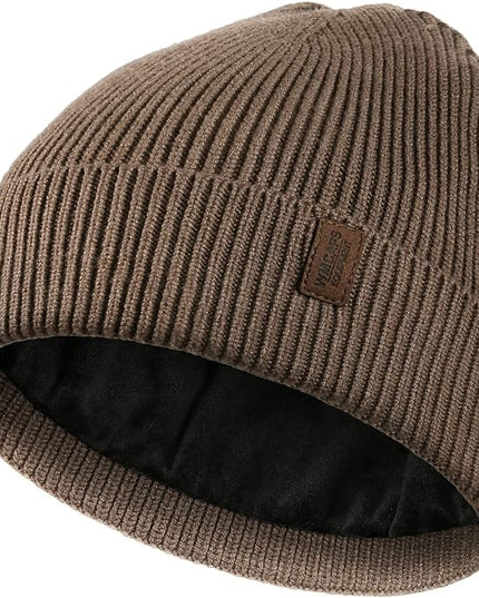 Wmcaps Winter Beanie for Men Women, Fleece Lined Beanie Soft Warm Knit Hat Ski Stocking Cuffed Cap